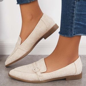 TINSTREE Women’s Pointed Toe Slip-On Loafers – Casual Flat Walking Shoes size 5